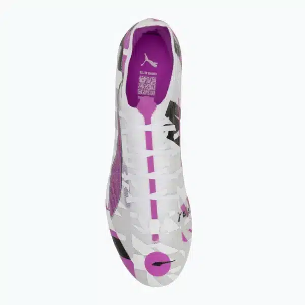 Scarpino Puma Ultra 5 Match Forever fg/ag bianco viola - immagine 2