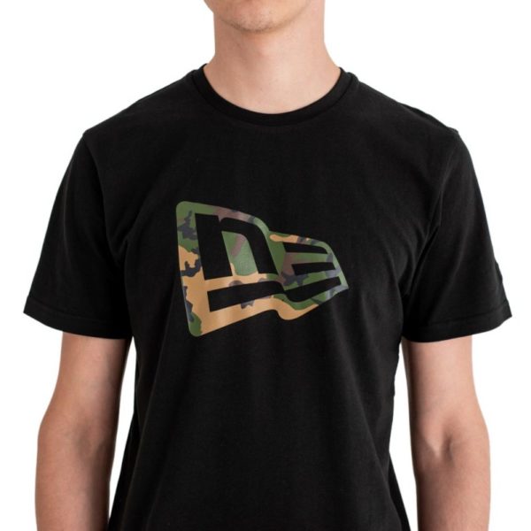 T-SHIRT NEW ERA LOGO CAMOUFLAGE NERA - immagine 2