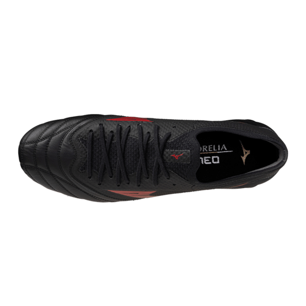 Scarpino Mizuno Morelia Neo IV Beta Elite nero rosso - immagine 2